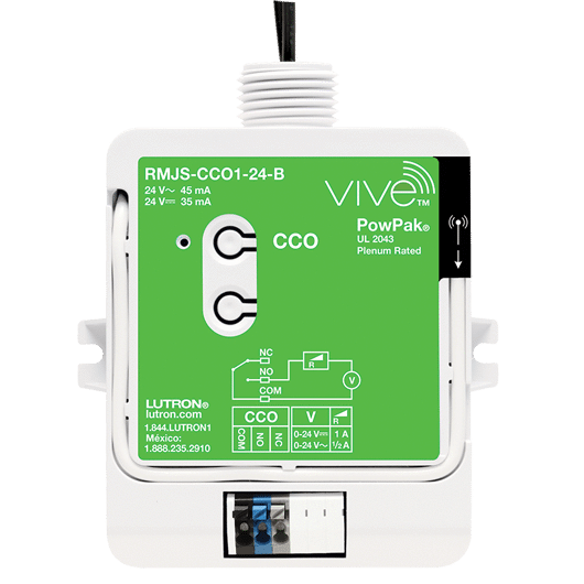 Lutron - Vive Vive PowPak 24V Contact Closure Output Module RMJS-CCO1-24-B