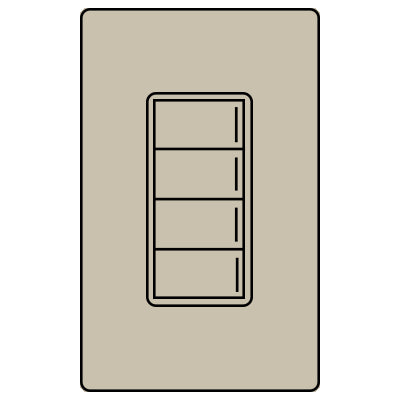 Lutron RA3 4B SUNNATA KEYPAD RRST-W4B-CY