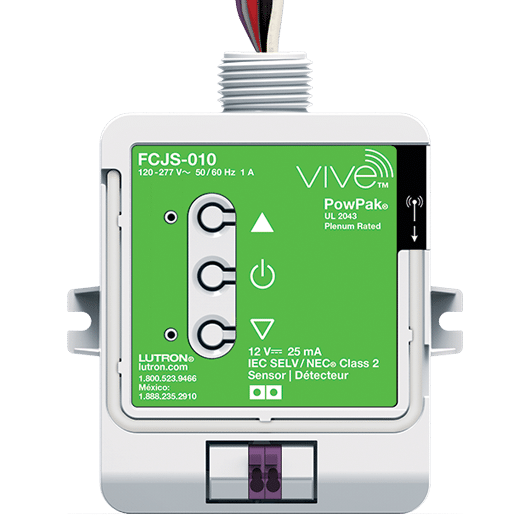 Lutron - Vive POWPAK WIRELESS FIXTURE CONTROL FOR 0-10 V DRIVERS AND BALLASTS, BULK PACK VIVE ENABLED FCJS-010-BULK8