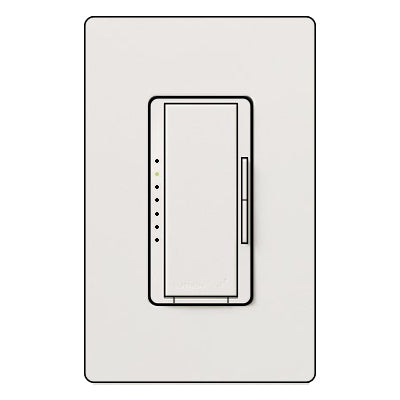 Lutron - Vive Vive 120V, single pole/multi-location dimmer. Max ratings are 150W LED/CFL or 600W incandescent/halogen/MLV MRF2S-6ND-120-WH