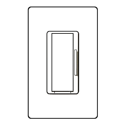 Lutron Radiora2 Remote Dimmer  RD-RD-WH