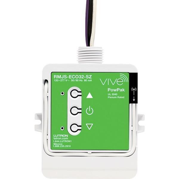 Lutron - Vive PowPak Single Zone Control Module with EcoSystem RMJS-ECO32-SZ