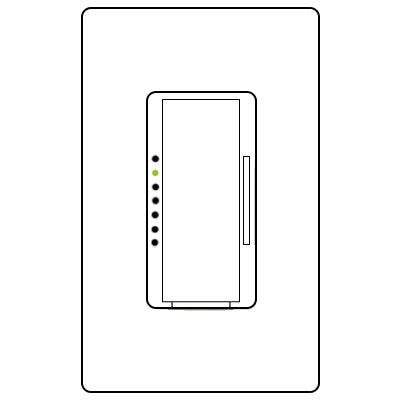 Lutron Radiora2 1000W Dimmer  RRD-10D-WH