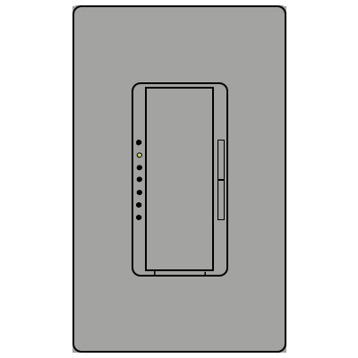 Lutron Ra2 6A Fluor Dimmer  RRD-F6AN-DV-GR