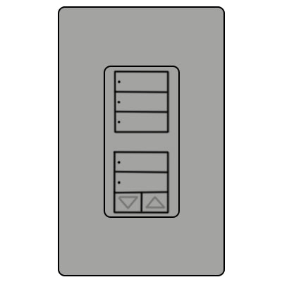 Lutron Cl Ra2 Hybrid 1Rld Wall RRD-HN1RLD-GR