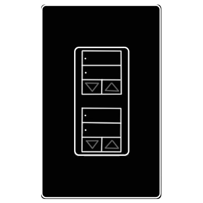 Lutron Cl Ra2 Hybrid 2Rld Wall RRD-HN2RLD-MN