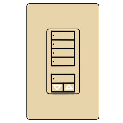 Lutron Cl Ra2 Hybrid 4S Wall RRD-HN4S-IV
