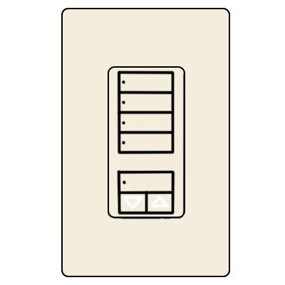 Lutron Cl Ra2 Hybrid 4S Wall RRD-HN4S-LA