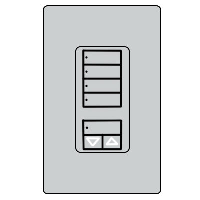 Lutron Cl Ra2 Hybrid 4S Wall RRD-HN4S-PD