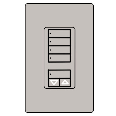 Lutron Cl Ra2 Hybrid 4S Wall RRD-HN4S-TP
