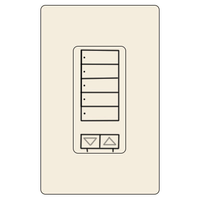 Lutron Cl Ra2 5Brl Hyb St Keypad  RRD-HN5BRL-LA