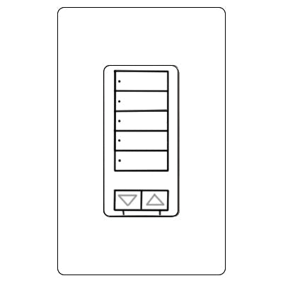 Lutron Cl Ra2 5Brl Hyb St Keypad  RRD-HN5BRL-SW