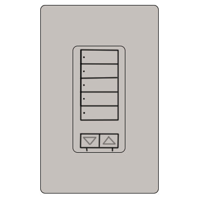 Lutron Cl Ra2 5Brl Hyb St Keypad  RRD-HN5BRL-TP
