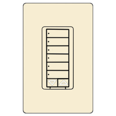 Lutron Cl Ra2 6Brl Hyb St Keypad  RRD-HN6BRL-AL