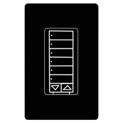 Lutron Cl Ra2 6Brl Hyb St Keypad  RRD-HN6BRL-BL