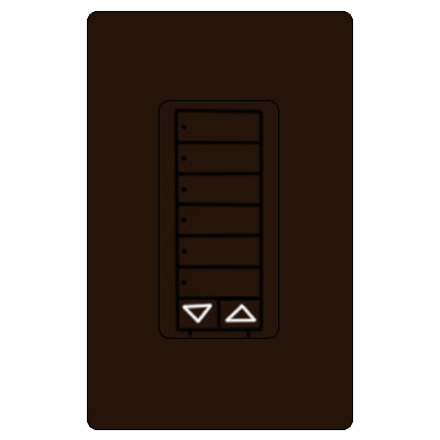 Lutron Cl Ra2 6Brl Hyb St Keypad  RRD-HN6BRL-BR