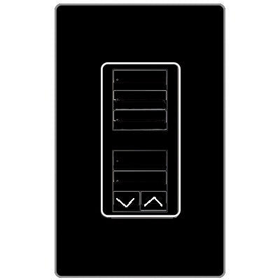 Lutron Dual 3-Button And 2-Button With Raise/Lower RRD-W1RLD-BL
