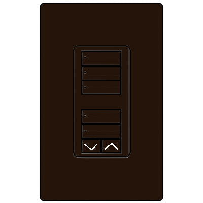 Lutron Dual 3-Button And 2-Button With Raise/Lower RRD-W1RLD-BR
