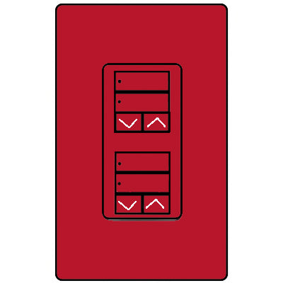 Lutron Dual 2-Button With Raise/Lower RRD-W2RLD-HT
