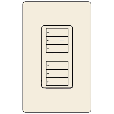 Lutron Dual 3-Button RRD-W3BD-LA