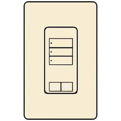 Lutron 3-Button With Raise/Lower RRD-W3BRL-AL