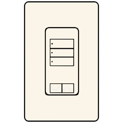 Lutron 3-Button With Raise/Lower RRD-W3BRL-BI