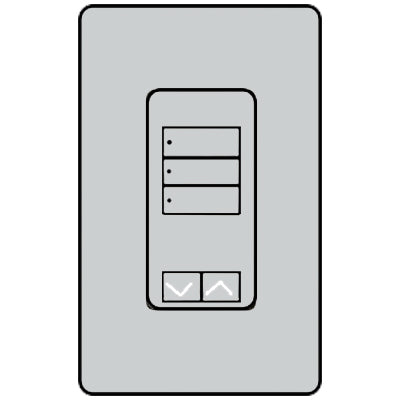 Lutron 3-Button With Raise/Lower RRD-W3BRL-PD