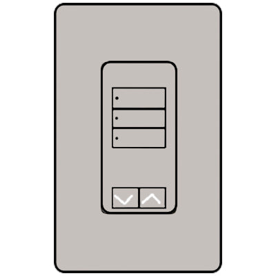Lutron 3-Button With Raise/Lower RRD-W3BRL-TP