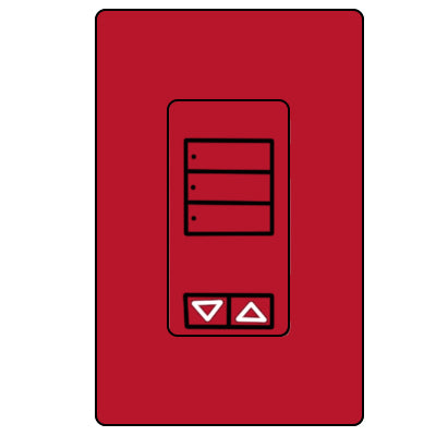 Lutron 3-Button Spaced With Raise/Lower RRD-W3BSRL-HT