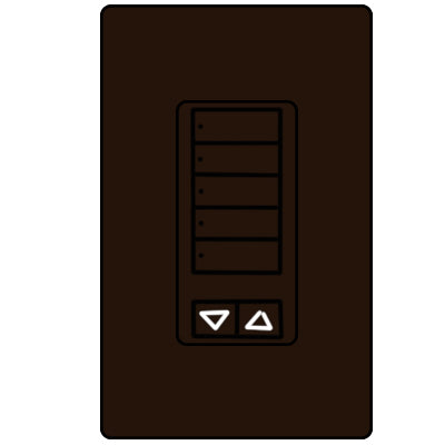 Lutron 5-Button With Raise/Lower RRD-W5BRL-BR