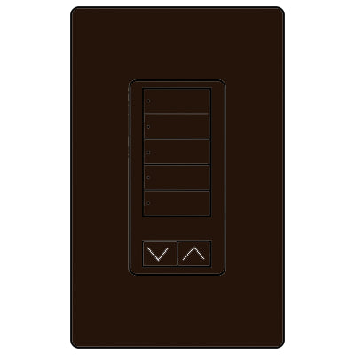 Lutron 5-Button With Ir And Raise/Lower RRD-W5BRLIR-BR