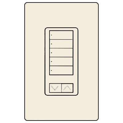 Lutron 5-Button With Ir And Raise/Lower RRD-W5BRLIR-LA