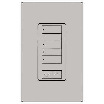 Lutron 5-Button With Ir And Raise/Lower RRD-W5BRLIR-TP