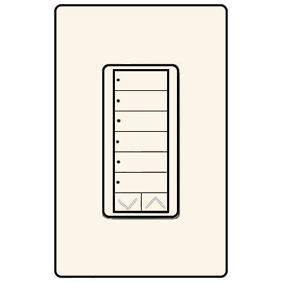 Lutron 6-Button With Raise/Lower RRD-W6BRL-BI