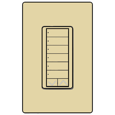 Lutron 6-Button With Raise/Lower RRD-W6BRL-IV