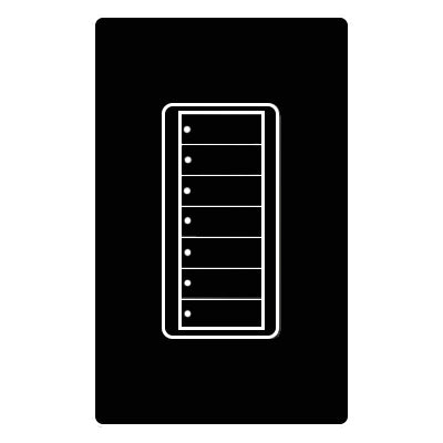 Lutron 7-Button RRD-W7B-BL