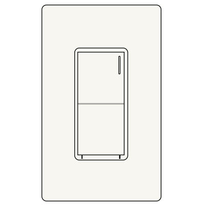 Lutron RA3 SUNNATA 8A NTRL SWITCH RRST-8ANS-BW