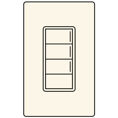 Lutron RA3 3RL SUNNATA KEYPAD RRST-W3RL-BI