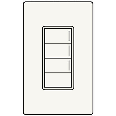 Lutron RA3 3RL SUNNATA KEYPAD RRST-W3RL-BW