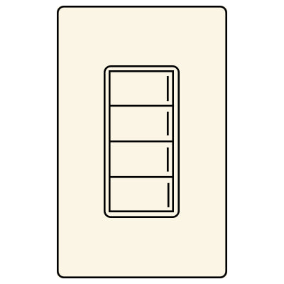 Lutron RA3 4B SUNNATA KEYPAD RRST-W4B-BI