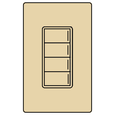 Lutron RA3 4B SUNNATA KEYPAD RRST-W4B-IV