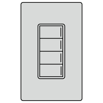 Lutron RA3 4B SUNNATA KEYPAD RRST-W4B-MI