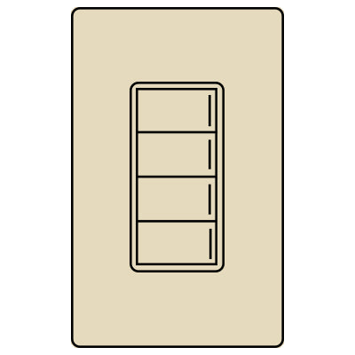 Lutron RA3 4B SUNNATA KEYPAD RRST-W4B-SD