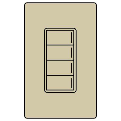 Lutron RA3 4B SUNNATA KEYPAD RRST-W4B-SA
